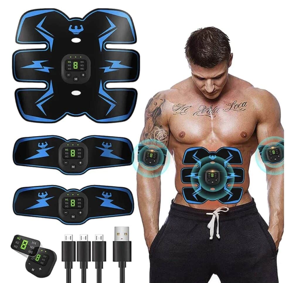 Stimolatore Muscolare Tactical X Abs 2025 V2 Aggiornato – Elettrostimolatore Addominali E Corpo, 6 Modalità, Uso Domestico